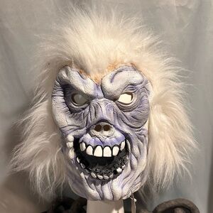 Vintage White and Purple Adult Monster Mask